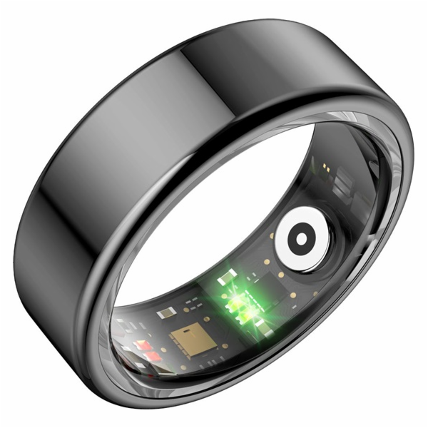 Powerton chytrý prsten Black velikost 8