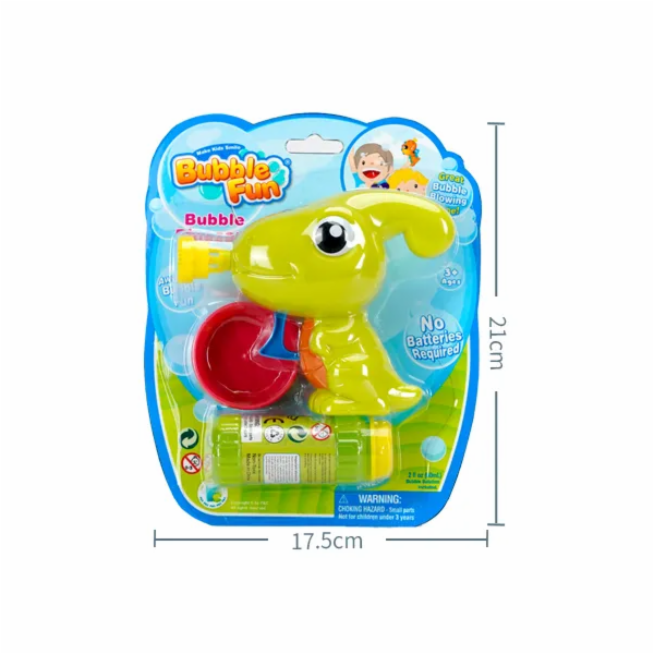 Bubble Fun Bublifuk Dinosaurus s náplní 60 ml - zelený