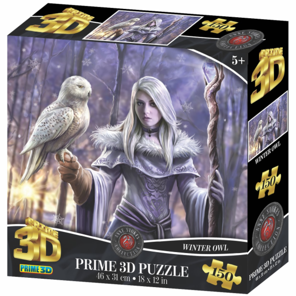 PRIME 3D PUZZLE - Zimní sova 150 dílků