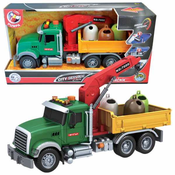 CITY SERVICE CAR - 1:12 Nákladní auto na odvoz tříděného ...