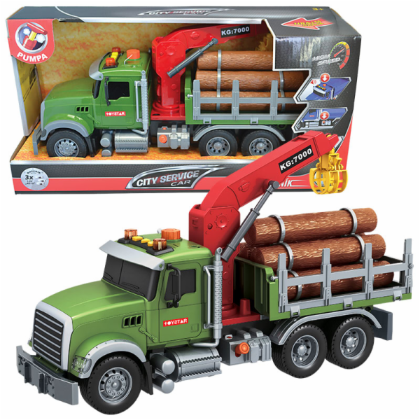 CITY SERVICE CAR - 1:12 Nákladní auto pro přepravu dřeva