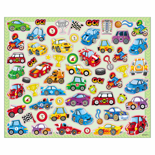 Velké omalovánky se samolepkami DOPRAVNÍ PROSTŘEDKY