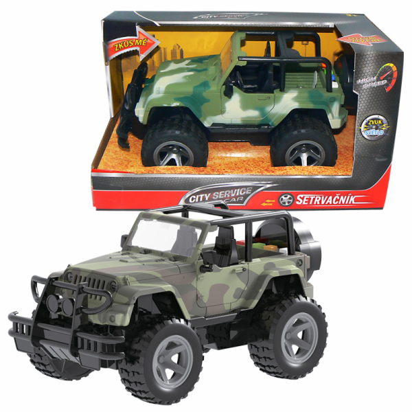 CITY SERVICE CAR - 1:16 Vojenský Jeep s maskováním