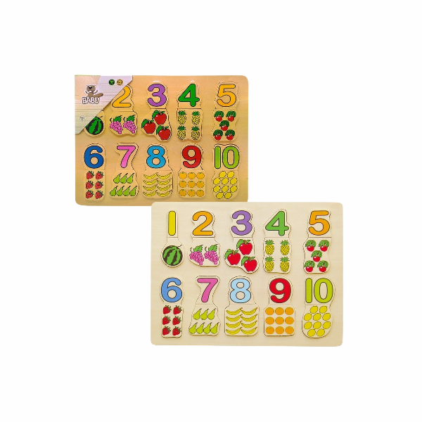 BABU - Vkládačka čísla + ovoce