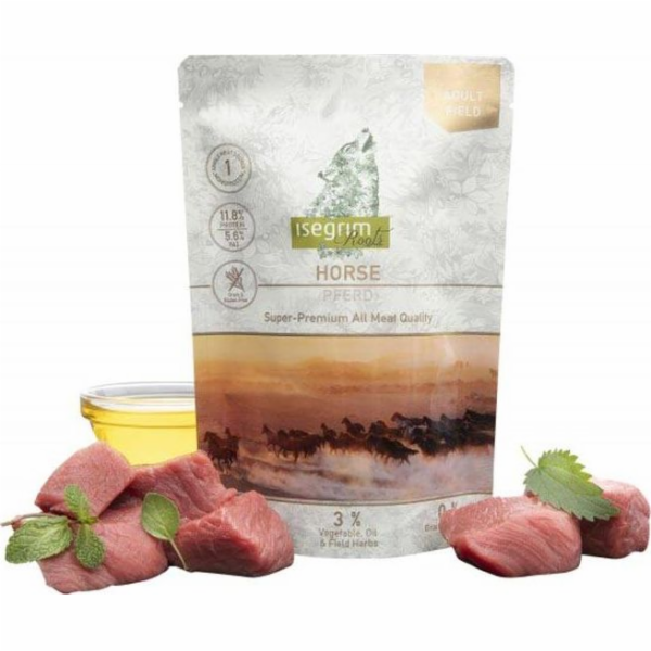ISEGRIM Adult Horse - vlhké krmivo pro psy - 410g