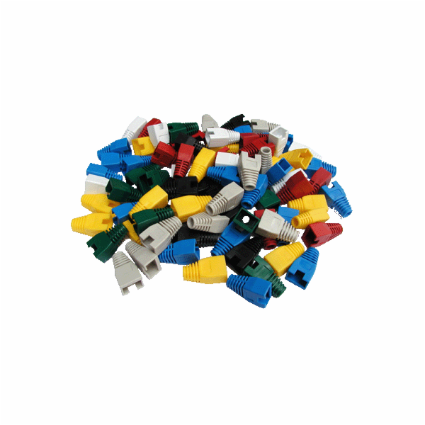 DATACOM Ochrana RJ45 s výřezem ZELENÁ (100ks)