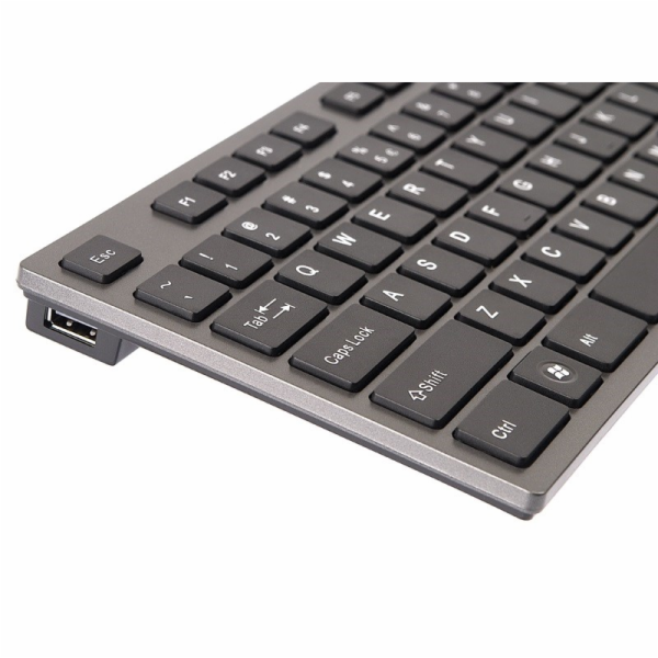 USB klávesnice KV-300H šedá