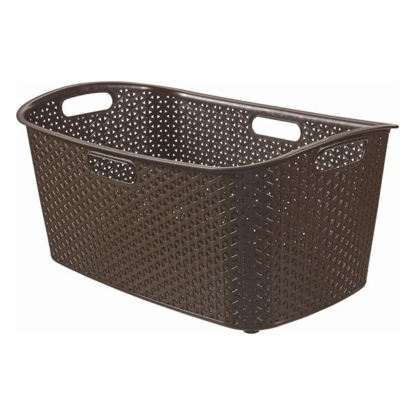 koš na čisté prádlo 47l,60x28x30 hnědý MY STYLE