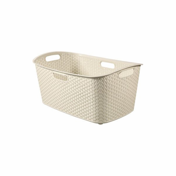 koš na čisté prádlo 47l,60x28x30 béžový MY STYLE
