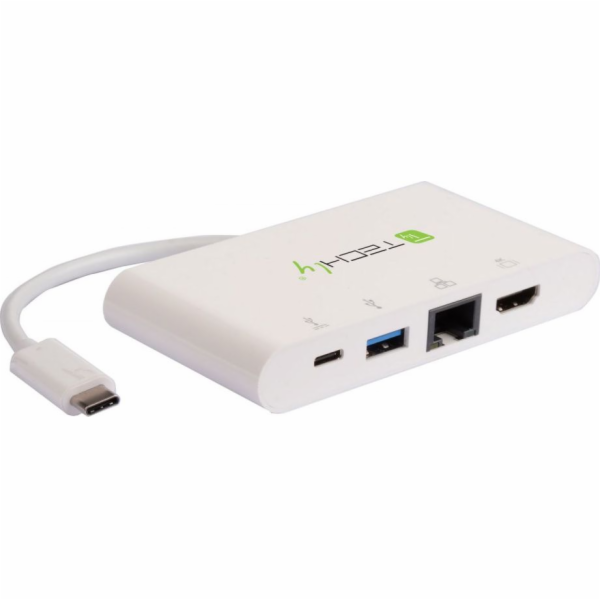 TECHLY 102086 USB-C 3.1 multiport adapter -> 4K HDMI/Giga...