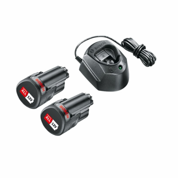 Startovací sada Bosch 12V (2x 1,5Ah + GAL 1210 CV), nabíj...