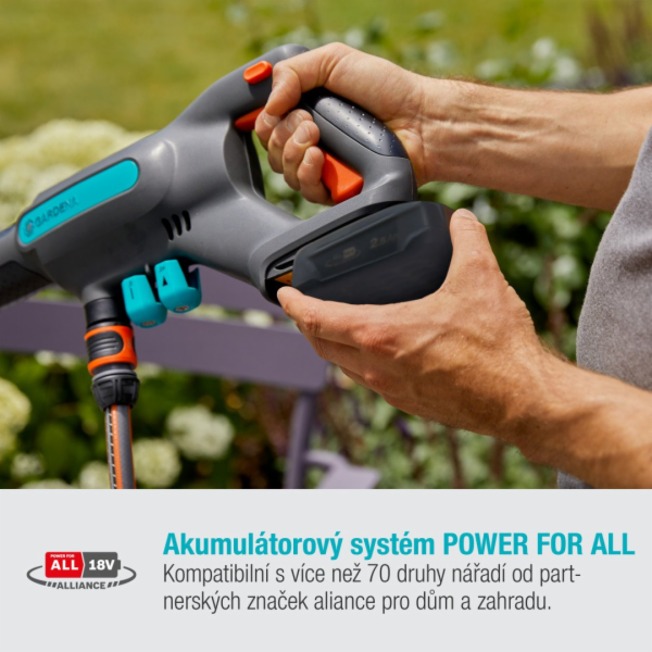 GARDENA akumulátorový středotlaký čistič AquaClean 24/18V...