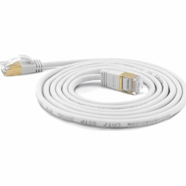 Wantec  7121 S/FTP (S-STP) bílý 5mCat.7 RohCable síťový k...
