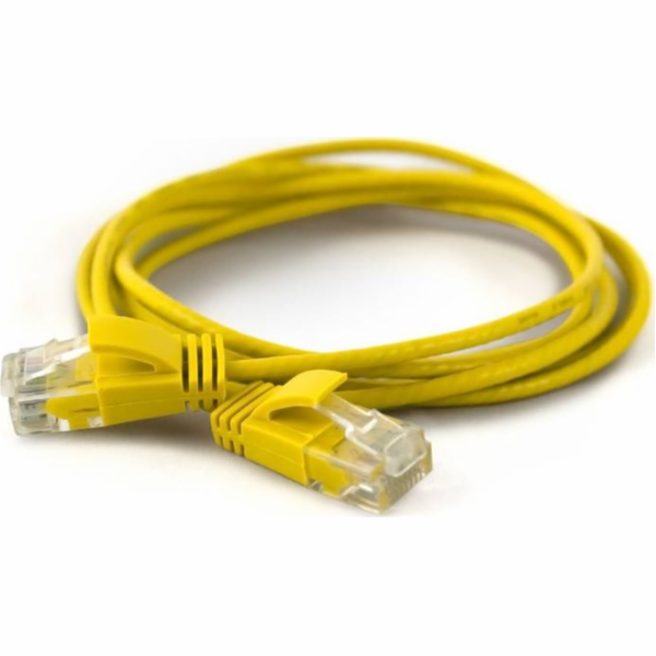 Wantec  wW propojovací kabel CAT6A rand 2,8 mm UTP žlutý ...