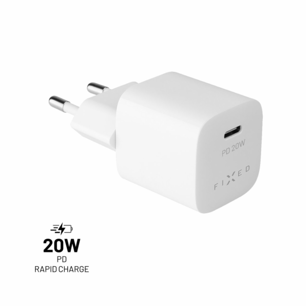 Síťová nabíječka FIXED Mini s USB-C výstupem a podporou P...