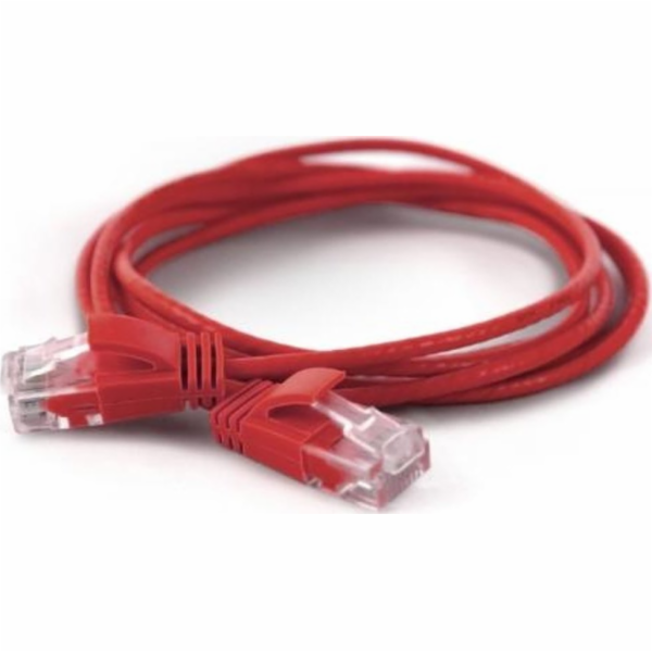 Wantec  7273 U/UTP (UTP) červený 2m síťový kabel Cat6a (7...