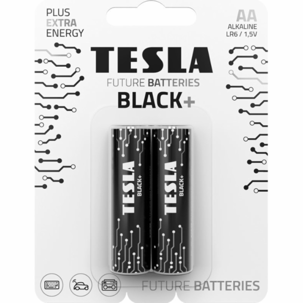 Tesla AA BLACK+ alkalická, 2 ks