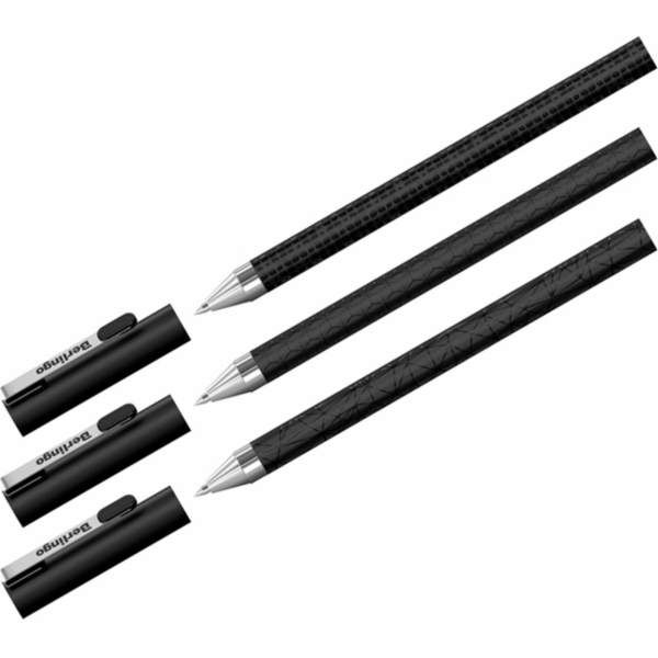 Berlingo, kuličkové pero, modré, 24 ks, 0,5 mm, DoubleBlack