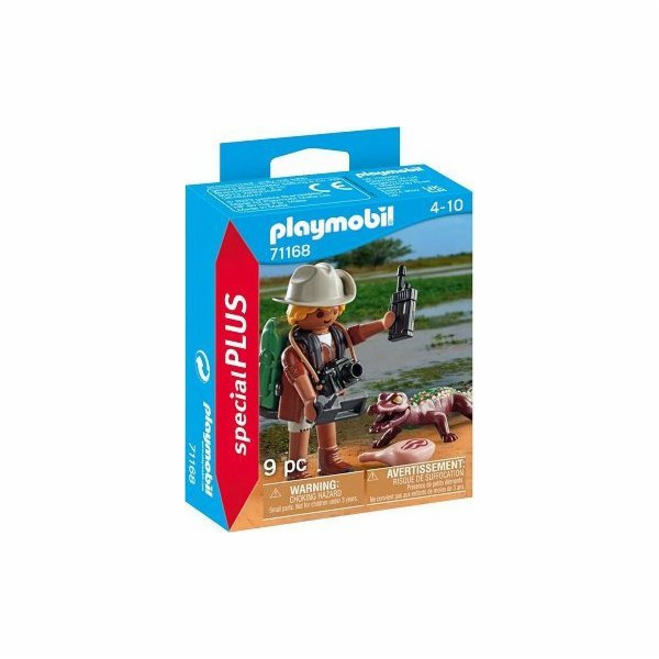 71168 specialPlus Výzkumník s mladým kajmanem, stavební h...