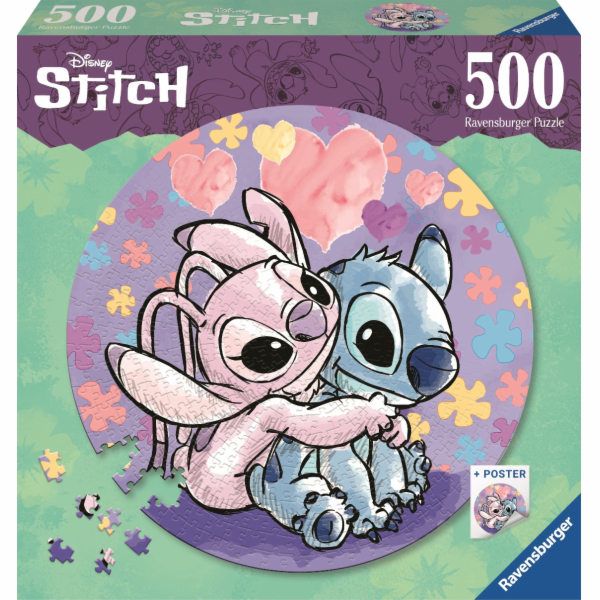 Kruh barev kulaté puzzle Stitch