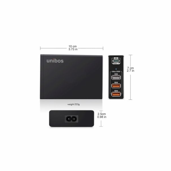 UNIBOS 4 Port 90W QC4+ Super Charger