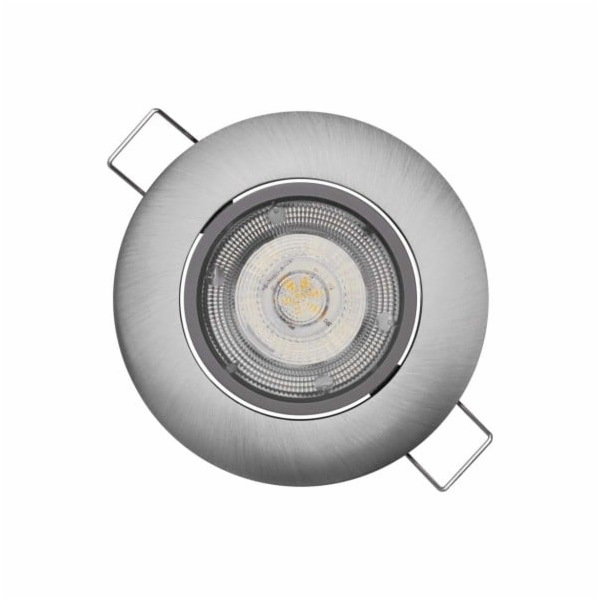 LED bodové svítidlo SIMMI stříbrné, kruh 5W neutr. bílá