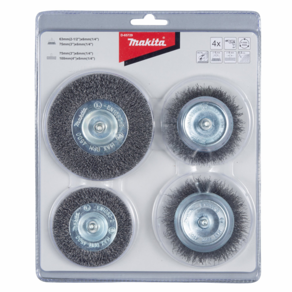 Makita D-65729 sada kartáčů do vrtačky 4ks