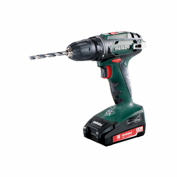 Metabo BS 18 2x1,5Ah Li-ion, kufr Aku vrtačka
