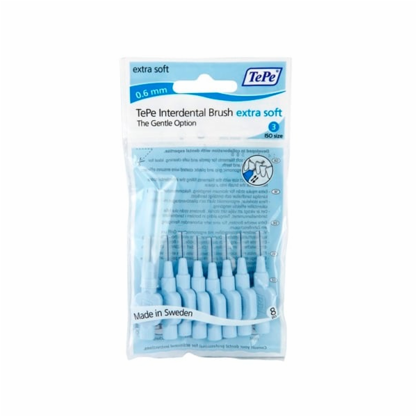 TePe mezizubní kartáčky Extra Soft 0,6mm 8ks