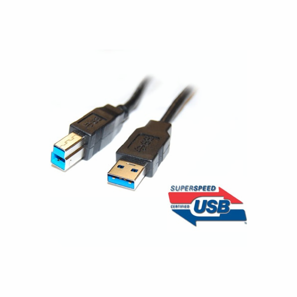 Kabel USB 3.0 Super-speed 5Gbps A-B  9pin 1m