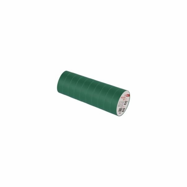 Izolační páska PVC 15mm / 10m zelená