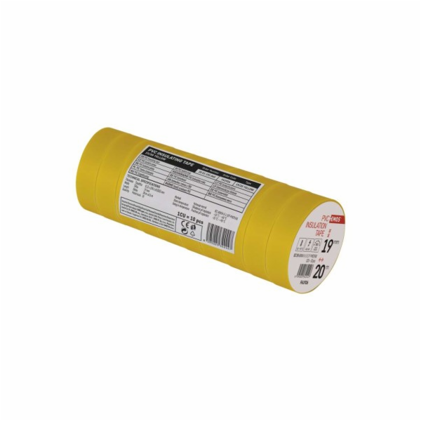 Izolační páska PVC 19mm / 20m žlutá