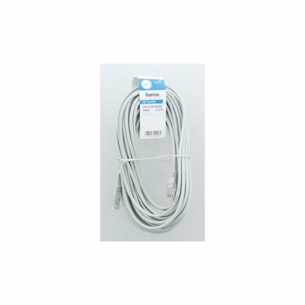 Hama síťový kabel Cat5e U/UTP RJ45 15m, nebalený