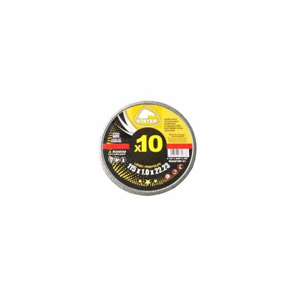 Kotouč řezný na kov PREMIUM T41, O 125 x 1 x 22,23 mm, 10...