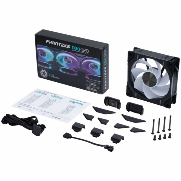 Phanteks D30 PWM D-RGB 120mm PH-F120D30R_DRGB_PWM_BK01 PH...