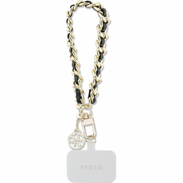Guess Přívěsek 4G Saffiano Charm Black Universal Hand Str...