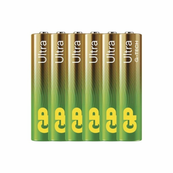 GP alkalická baterie ULTRA AAA (LR03) 6pack