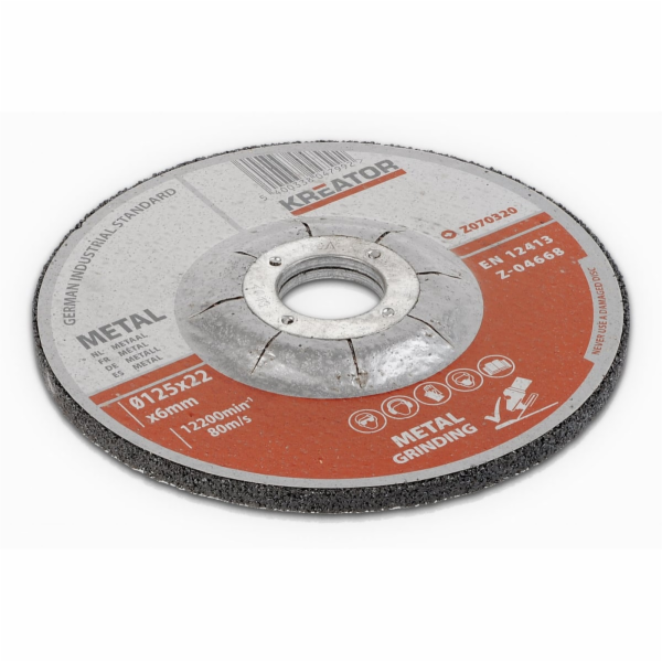 Kreator KRT070320 - Brusný kotouč Ocel 125x6,0mm 2 plus 1...