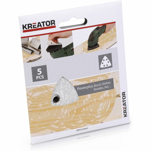 Kreator KRT210055 - 5x Brusný papír 3 x 90 na barvu - G80