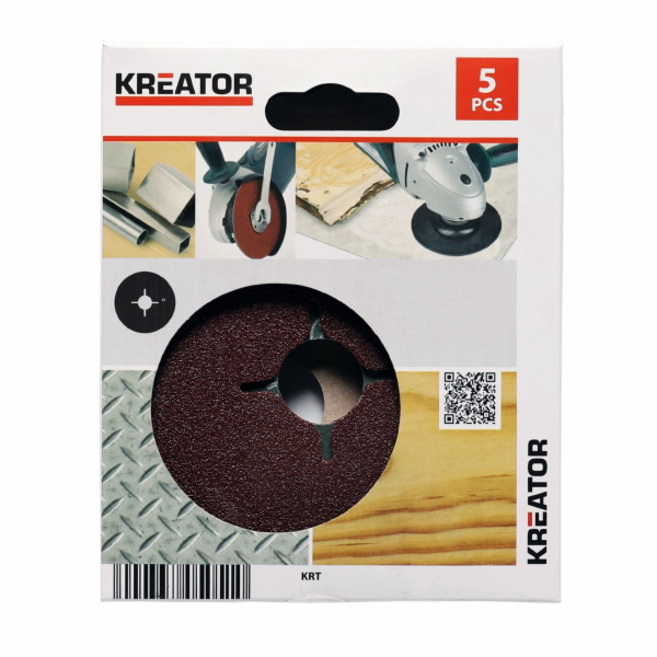 Kreator KRT250507 - 5x Brusný disk pro úhlové brusky 125 ...