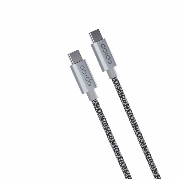 Epico Opletený kabel USB-C na USB-C 1.2m - vesmírně šedý