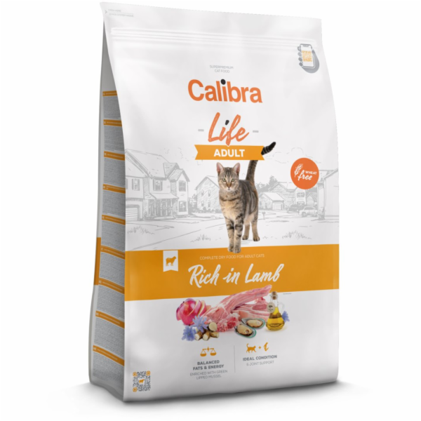CALIBRA Cat Life Adult Lamb - suché krmivo pro kočky - 1,5kg