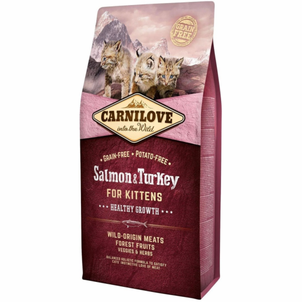 CARNILOVE Salmon & Turkey For kittens - suché krmivo pro ...