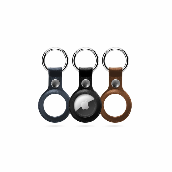 Epico Leather Case for AirTag - modrá