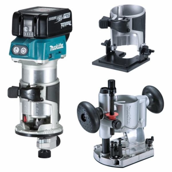 Makita DRT50RTJX2 Aku kombinovaná frézka s příslušenstvím...