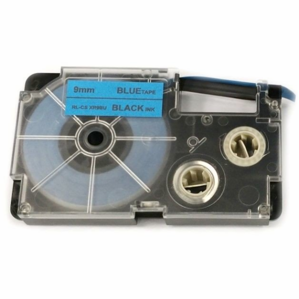 Allprint pro Casio, XR-9BU1, 9mm x 8m, černý tisk / modrý...