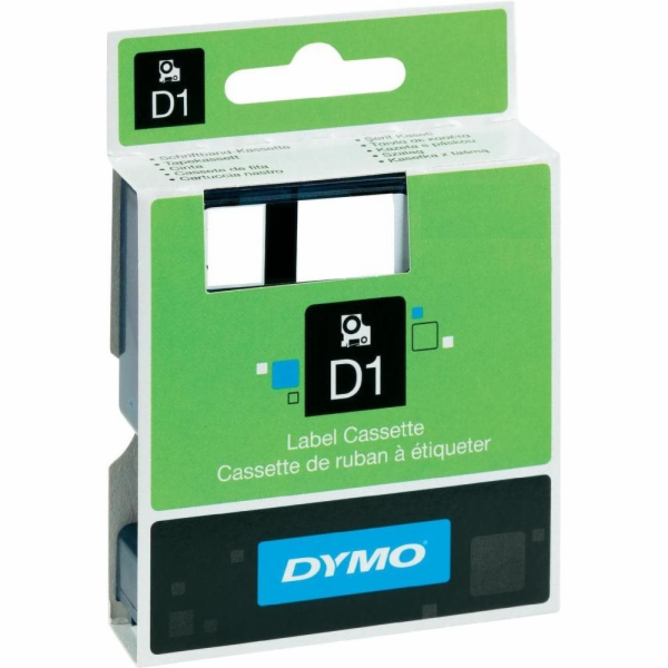 Páska do štítkovače Dymo D1, 45021, S0720610, černá/bílá,...