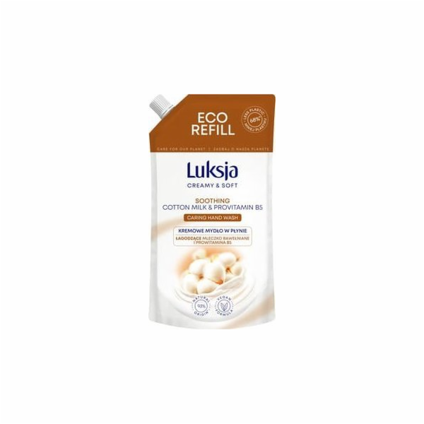 Tekuté mýdlo LUKSJA COTTON MILK & B5, doplněk, 400 ml