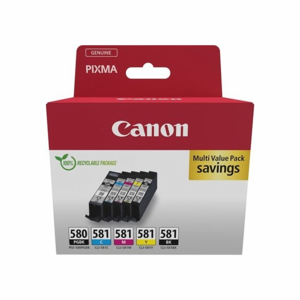 Multipack inkoustů Canon PGI-580PGBK/CLI-581