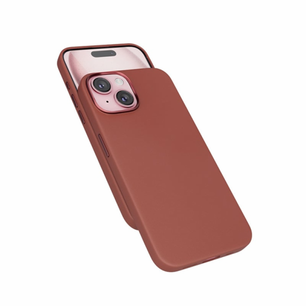 Epico Mag+ kožený kryt iPhone 15 Plus - hnědý